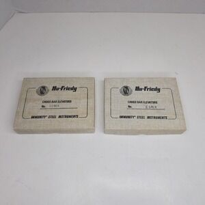 Hu-Friedy E14LX E14RX Dental Root Elevator Lot Pair T-Handle Stainless Steel New